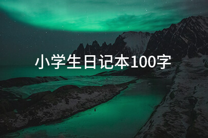 小學生日記本100字