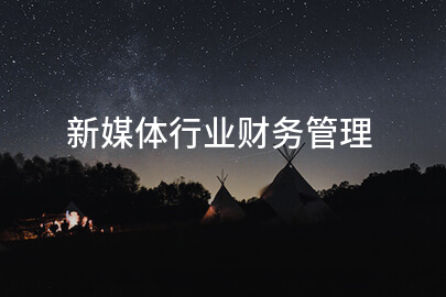 新媒体行业财务管理