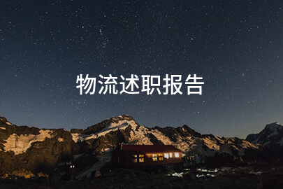物流述职报告