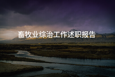 畜牧业综治工作述职报告