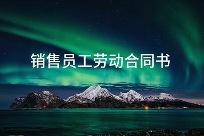 销售员工劳动合同书