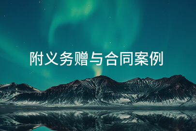 附义务赠与合同案例