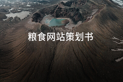 粮食网站策划书