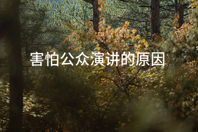 害怕公众演讲的原因