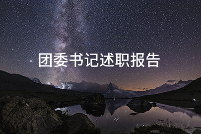 团委书记述职报告
