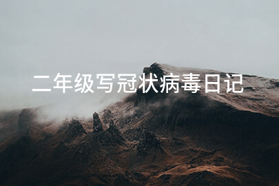 二年級寫冠狀病毒日記