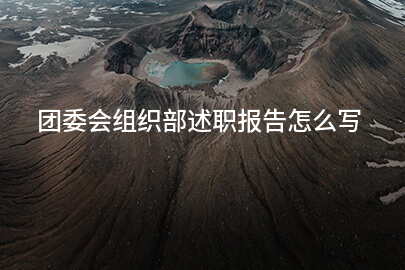 团委会组织部述职报告怎么写