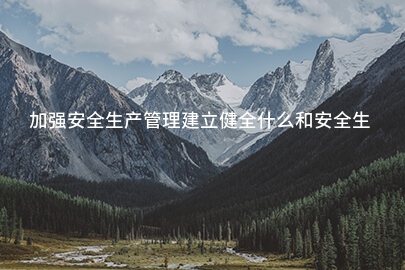 加强安全生产管理建立健全什么和安全生产规章制度