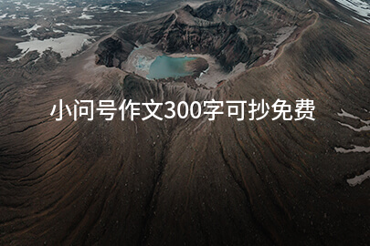 小問號作文300字可抄免費