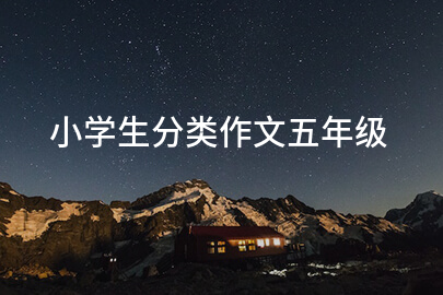 小学生分类作文五年级
