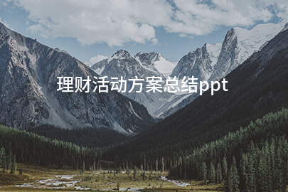 理财活动方案总结ppt