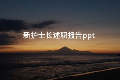 新护士长述职报告ppt