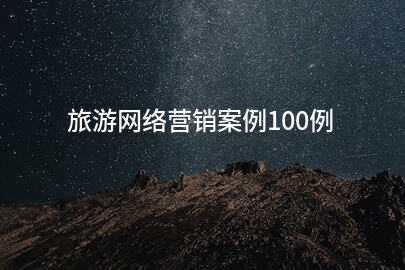 旅游网络营销案例100例