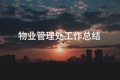 物业管理处工作总结
