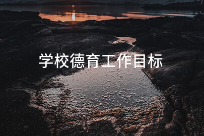 学校德育工作目标