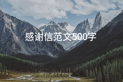 感谢信范文500字
