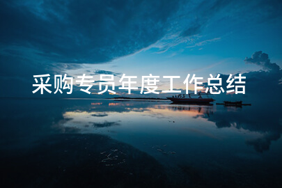 采购专员年度工作总结