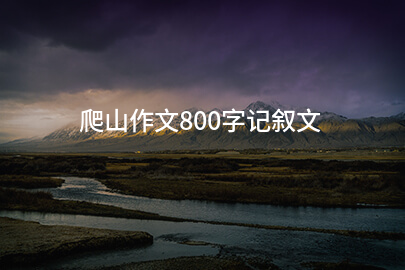 爬山作文800字记叙文