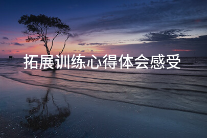 九游体育-拓展训练心得体会感受(摘录十七篇)