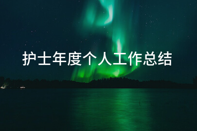 护士年度个人工作总结