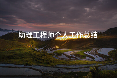助理工程师个人工作总结
