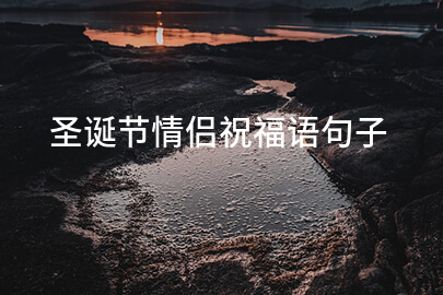 圣诞节情侣祝福语句子