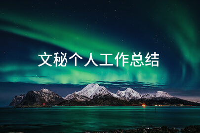 文秘个人工作总结