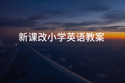 新课改小学英语教案