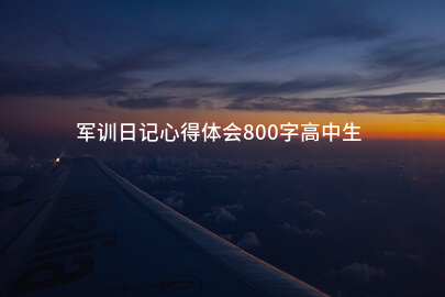 军训日记心得体会800字高中生