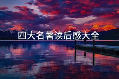 四大名著读后感大全