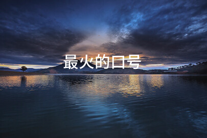 最火的口号