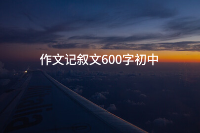作文記敘文600字初中