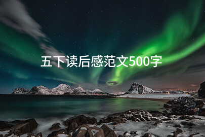 五下读后感范文500字