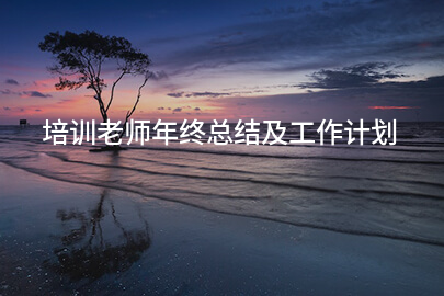 培训老师年终总结及工作计划