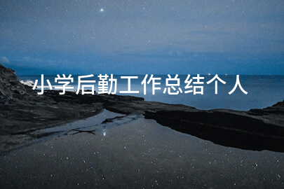 小学后勤工作总结个人