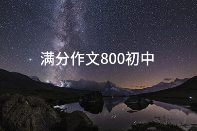 滿分作文800初中