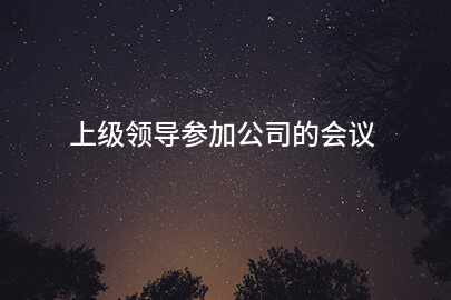 上级领导参加公司的会议