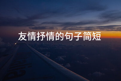 友情抒情的句子简短