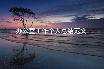 办公室工作个人总结范文
