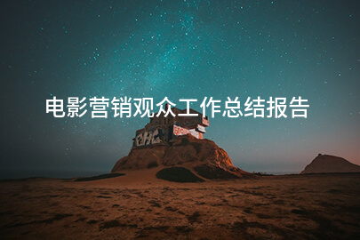 电影营销观众工作总结报告