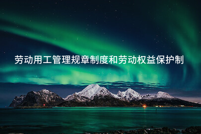 劳动用工管理规章制度和劳动权益保护制度