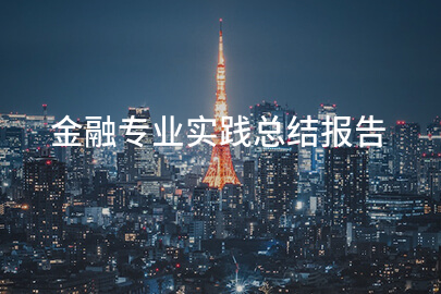 金融专业实践总结报告