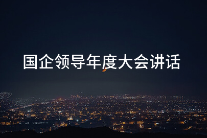国企领导年度大会讲话
