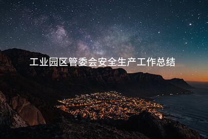 工业园区管委会安全生产工作总结