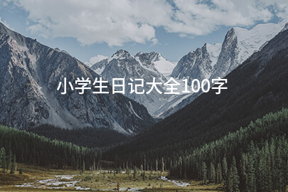 小學生日記大全100字