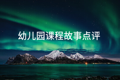 幼儿园课程故事点评