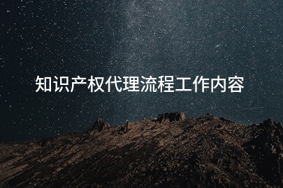 知识产权代理流程工作内容