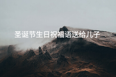 圣诞节生日祝福语送给儿子