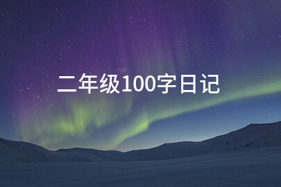 二年级100字日记