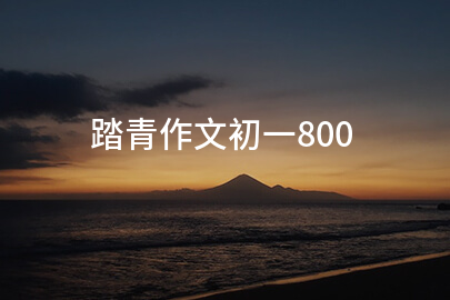 踏青作文初一800